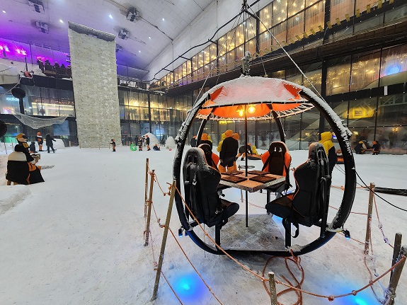 کافه_معلق_پارک_برفی_پنگوئن