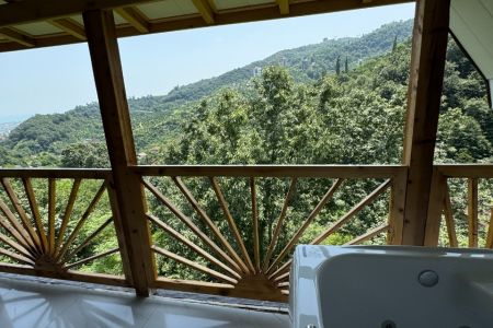 کلبه چوبی جکوزی دار در رامسر - اربه کله