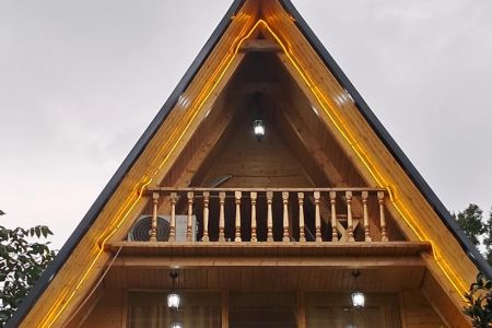 اجاره کلبه سوئیسی با جکوزی در بابلکنار - کاردرکلا