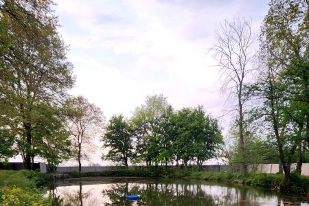 کلبه با برکه ماهیگیری در رشت - فلکده