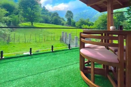 کلبه دوبلکس با ویو جذاب در طاسکوه ماسال