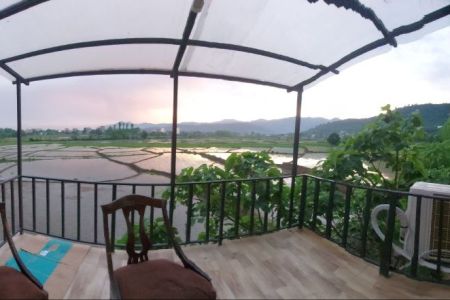 کلبه دوبلکس چوبی در ماسال