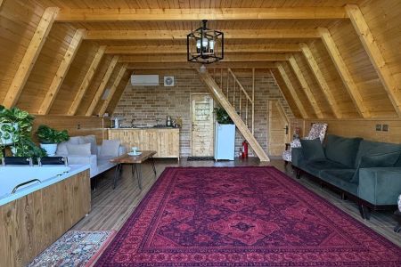 کلبه سوئیسی جکوزی دار در بابلکنار - هلیخال
