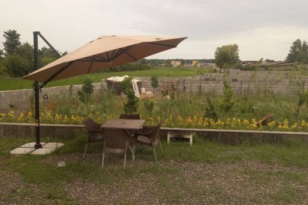 کلبه سوئیسی کنار شالیزار در نور - ایزخوره