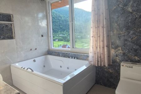 Rent a wooden hut with a jacuzzi in Masal - Varmieh
