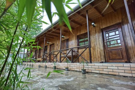 بومگردی نزدیک به ساحل دریا در رامسر