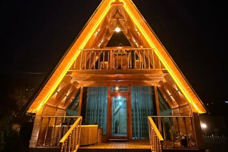 کلبه سوئیسی با وان جکوزی در بابلکنار - هلی خال