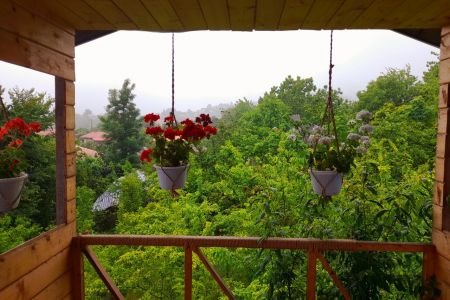 کلبه چوبی دوبلکس تراس دار نیلاش شاندرمن