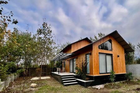 کلبه چوبی در کلارآباد - خوشامیان