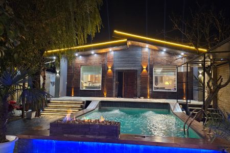 ویلا با استخر آبگرم در نظرآباد - تنکمان