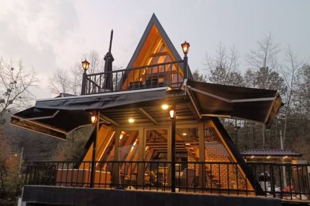 کلبه سوئیسی جکوزی دار در سراوان - کچا