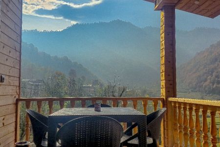 اجاره کلبه چوبی جکوزی دار در ماسال - ورمیه