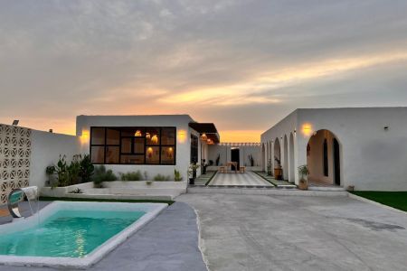 ویلا استخردار با معماری خاص در قشم - طبل