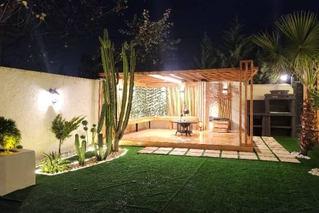 کلبه چوبی تراس دار در جاده آمل به محمود آباد