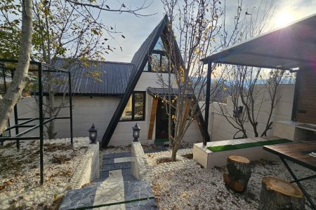 کلبه سوئیسی نزدیک سد در بهشهر - رودبار یخ کش