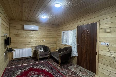 کلبه چوبی کنار رودخانه در ماسال - شالما