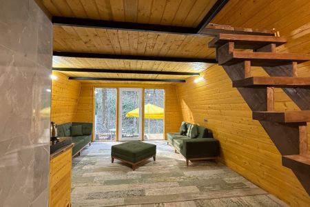 کلبه سوئدی جکوزی دار در لفور - امام کلا