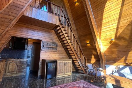 کلبه سوئیسی با ویو کوه در چمستان - لاویج