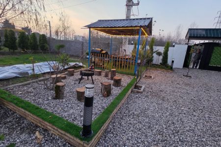 کلبه سوئیسی جکوزی دار در چمستان - آهو دشت