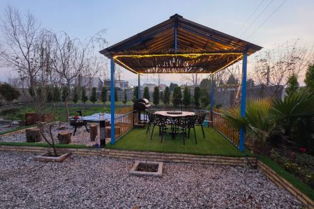 کلبه سوئیسی جکوزی دار در چمستان - آهو دشت