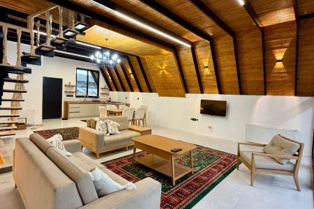 کلبه سوئیسی با جکوزی در جنگل دالخانی - جلو