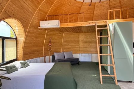 کلبه چوبی گنبدی در مرزن آباد - سنار سفلی