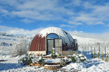 کلبه چوبی گنبدی در مرزن آباد - سنار سفلی