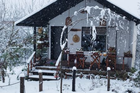 کلبه نقلی با حیاطی دلباز در قائمشهر - واسکس