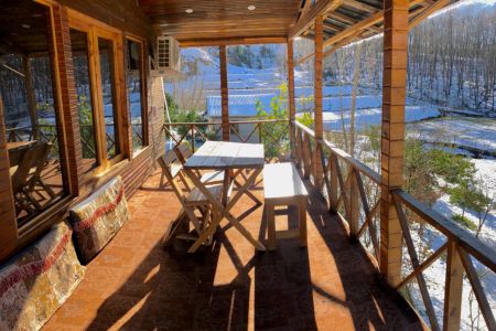 کلبه چوبی دوبلکس در بابلکنار - دراز کلا