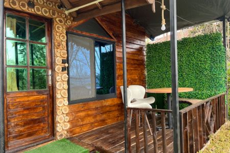 کلبه چوبی جکوزی دار در ماسال - وشمه سرا