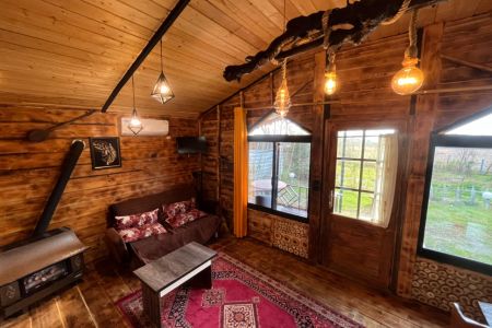 کلبه چوبی جکوزی دار در ماسال - وشمه سرا