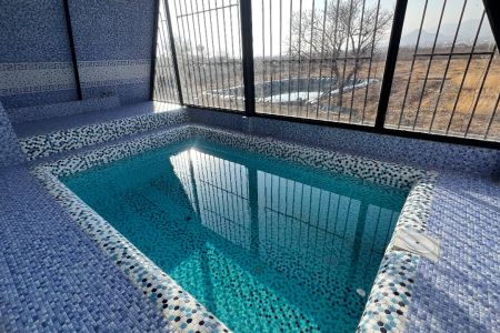 کلبه سوئیسی استخر دار در شاهرود