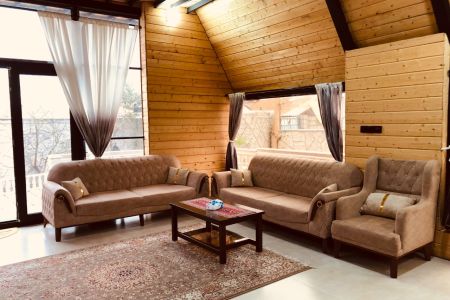 کلبه سوئیسی جکوزی دار در بندرانزلی - طالب آباد