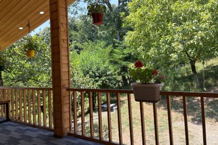 کلبه چوبی با چشم انداز جنگل در ماسال - خروم