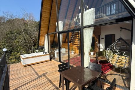 کلبه سوئیسی با جکوزی در رامسر - لرسانور