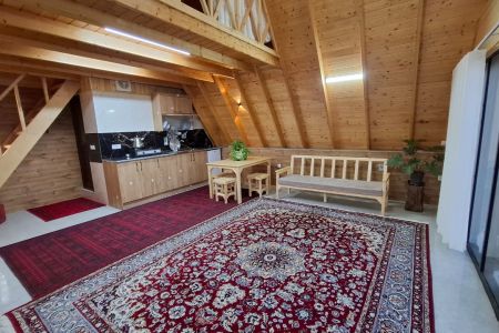 کلبه سوئیسی با ویو دریاچه انارستان در بابلکنار