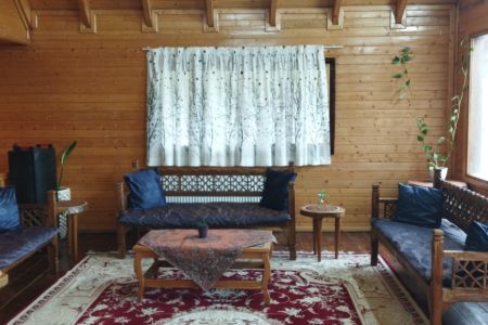 کلبه چوبی دوبلکس در پل سفید - میارکلا