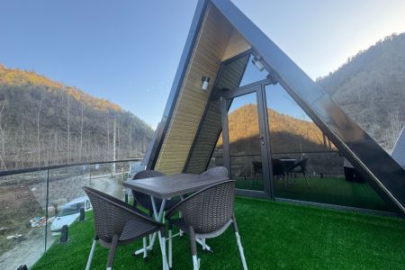 کلبه سوئیسی با وان جکوزی در امام‌‌کلا - تیپ ۲