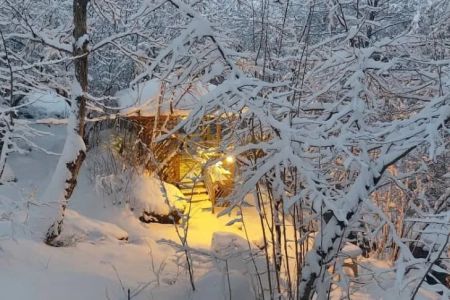 خانه‌ جنگلی با ویو کوه در جاده دالخانی - ط ۲