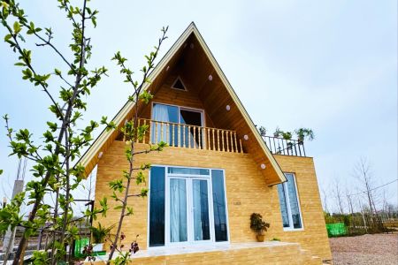 خانه ویلایی با نمای چوبی در ماسال