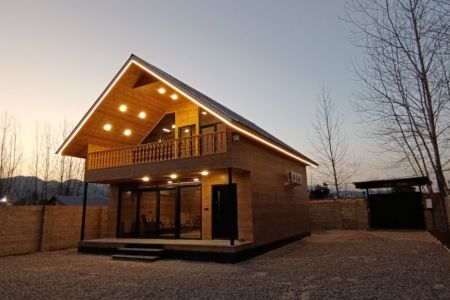 کلبه چوبی دوبلکس در ماسال