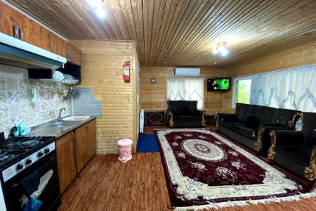 کلبه چوبی جنگلی در ماسال - اسب ریسه