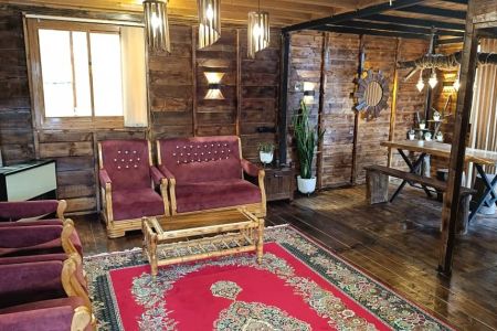 کلبه چوبی جکوزی دار در ماسال - وشمه سرا