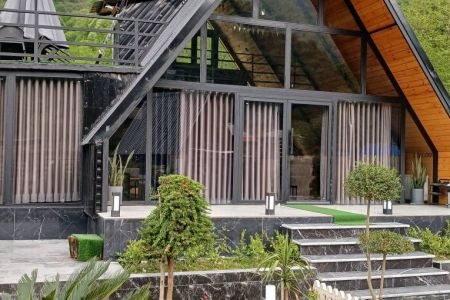 کلبه سوئیسی با وان جکوزی در ماسال - گنذر