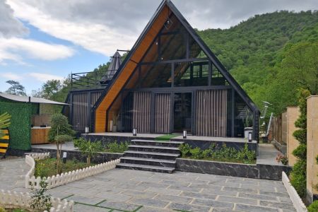 کلبه سوئیسی با وان جکوزی در ماسال - گنذر