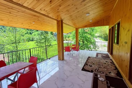 ویلا دوبلکس چوبی با بالکن در ماسال - ورمیه