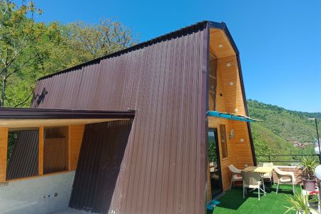 کلبه چوبی با ویو جنگلی در شاهکلا لفور - ط۳