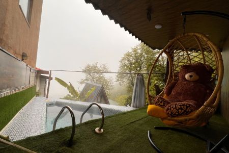 ویلا با استخر کوچک و ویو جنگل در اربه کله