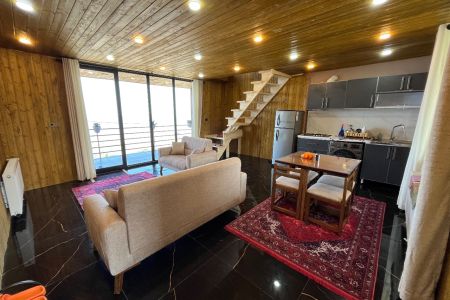 ویلای دوبلکس چوبی با جکوزی در رامسر