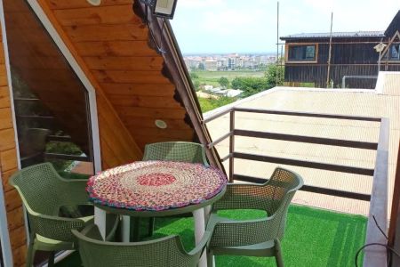 کلبه با نمای چوبی در ماسال
